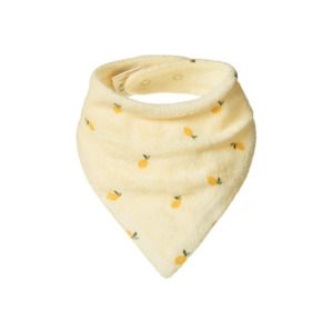 Terry Triangle Bib | Little Lemon Cream Print