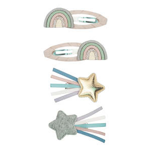 Over the Rainbow Clips Pink