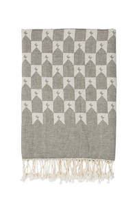 Monogram Turkish Towel | Dark Olive