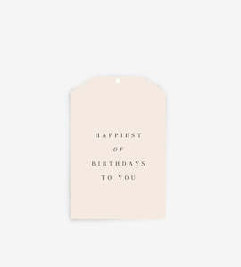 Gift Tag | Happiest of Birthdays To You