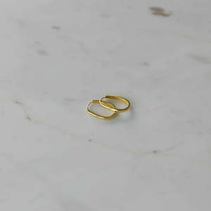 So Sleek Oval Hoops | Gold