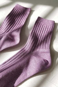 Her Socks | Lilac Glitter