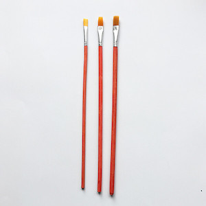 Budget Gilders Brush for Calligraphy and Size Application, flat, 8mm