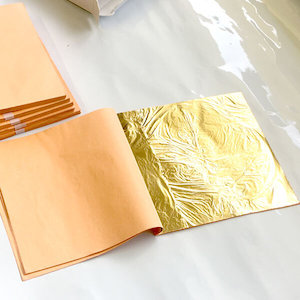 Gold Leaf Booklet, Loose, Leaf size 14x14cm, For Gilding On All Surfaces