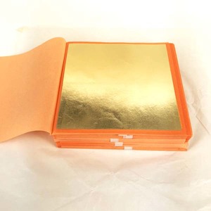 Gold Leaf Booklet, 25 Sheets, Transfer, Leaf size 14x14cm, For Gilding On All Surfaces