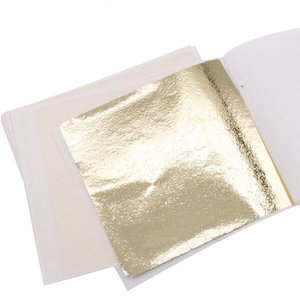 Light Gold Leaf, For DIY Beauty Salons, Glass & Ceramic Crafts, Leaf size 9x8cm