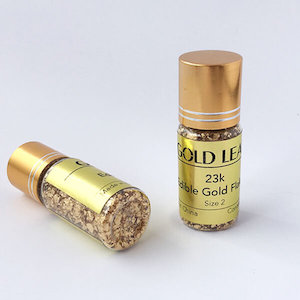 23K Genuine Gold flakes, 100mg, Edible & Cosmetics Standard, Size 2