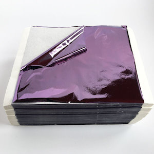 Purple Foil, For DIY Beauty Salons, Glass & Ceramic Crafts, 10 Sheets, Leaf size 14x13cm