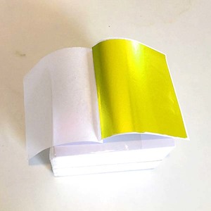 Yellow Foil, For All DIY, Beauty Salons, Glass & Ceramic Crafts, Leaf size 9x8cm