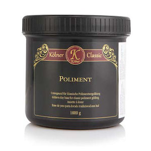 Kolner Classic Poliment, Gilders Clay For Gold & Silver Leafs, Wet Bole, Ochre