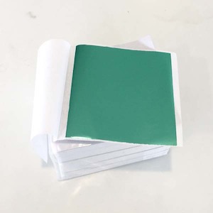 Light Green Foil, For All DIY, Beauty Salons, Glass & Ceramic Crafts, Leaf size 9x8cm