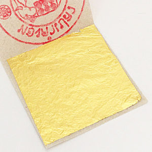 23k Edible Gold Leaf – A Booklet of 10 Leaf, 5x5cm