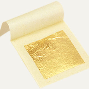 24k Edible Gold Leaf, A Pack of 5 Leafs, 9x9cm