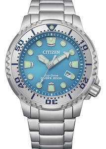 CITIZEN GENTS ECO-DRIVE PROMASTER DIVERS SEA BLUE DIAL BN0165-55L