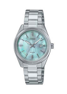 Jewellery: CASIO LADIES ANALOGUE BLUE DIAL STAINLESS STEEL BRACELET LTP1302DS-2A