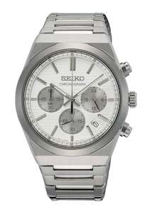 SEIKO CONCEPTUAL CHRONOGRAPH WHITE DIAL STAINLESS STEEL SSB451P