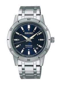 SEIKO PRESAGE AUTOMATIC STYLE 60'S BLUE DIAL STAINLESS SRPL07J