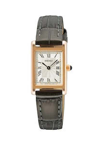 SEIKO CONCEPTUAL RECTANGULAR SHAPE ROSE GOLD LEATHER BAND SWR096P