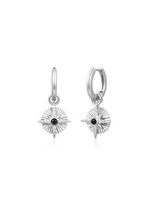 Jewellery: ANIA HAIE SUNSHINE CHASER SILVER ASTROLABE CHARM HUGGIES E059-20H