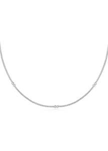 ANIA HAIE DUSK DIVAS SILVER CROSS STATION NECKLACE N061-05H