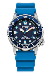 CITIZEN ECO-DRIVE PROMASTER SEA DIVERS MINI SIZE BLUE DIAL EO2028-06L