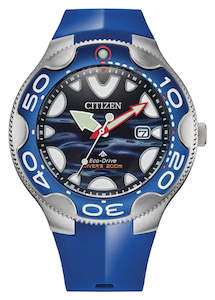 CITIZEN GENTS ECO-DRIVE PROMASTER DIVERS SEA BLUE BAND BN0238-02L