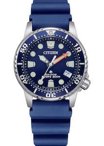 CITIZEN ECO-DRIVE PROMASTER SEA DIVERS MINI SIZE BLUE DIAL EO2021-05L