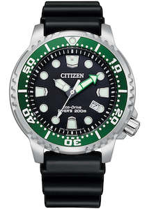 Citizen Gents Eco-drive Promaster Divers Sea Black Green Bn0157-02e