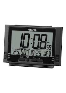 SEIKO DIGITAL ALARM CLOCK BLACK QHL095-K