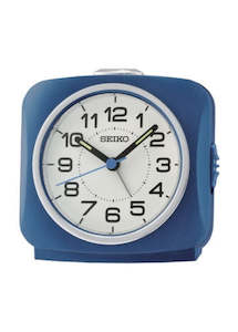 SEIKO ALARM CLOCK METALLIC BLUE QHE194-L