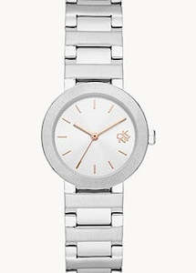 DKNY METROLINK WHITE DIAL STAINLESS STEEL BRACELET NY6607