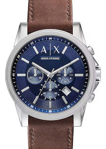 ARMANI EXCHANGE OUTERBANKS CHRONOGRAPH BROWN LEATHER AX2501