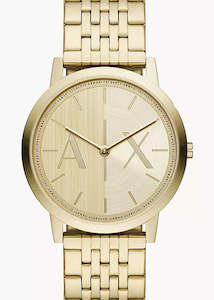 ARMANI EXCHANGE DALE GOLD DIAL GOLD BRACELET AX2871