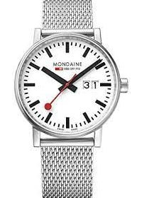 MONDAINE OFFICIAL SWISS RAILWAYS EVO2 BIG DATE MESH MSE.40210 SM