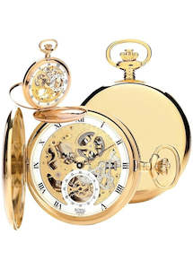 ROYAL LONDON POCKET WATCH MECHANICAL GOLD CASE 91206.02