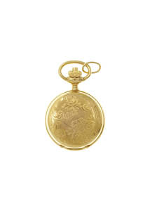 Jewellery: CLASSIQUE SWISS PENDANT POCKET WATCH GOLD PLATED NECKLACE 42-05G