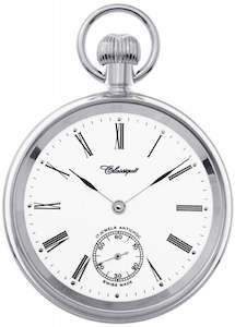 CLASSIQUE SWISS POCKET WATCH MECHANICAL STAINLESS STEEL 42-23W