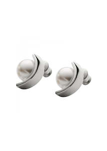 Skagen Jewellery Agnethe Silver Pearl Stud Earrings Skj0736040