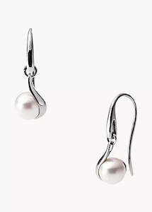 Skagen Jewellery Agnethe Silver Pearl Drop Earrings Skj0090040