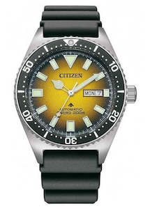 Citizen Automatic Promaster Yellow Dial Black Band Ny0120-01x