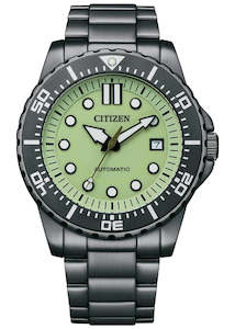 CITIZEN AUTOMATIC PROMASTER LUMINOUS DIAL GUNMETAL NJ0177-84X