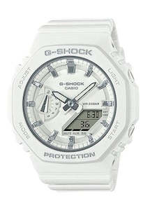 Casio G-shock Carbon Core Guard Duo Slim Mid Size White Gmas2100-7a