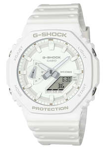 CASIO G-SHOCK CARBON CORE GUARD DUO WHITE RESIN GA2100-7A7