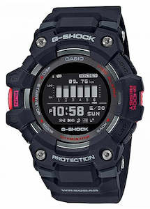 CASIO G-SHOCK DIGITAL G-SQUAD BLUETOOTH BLACK RESIN BAND GBD100-1D