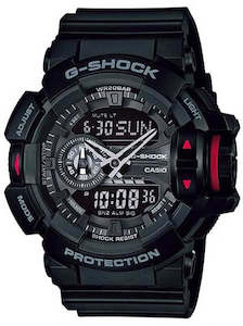 CASIO G-SHOCK ANALOGUE / DIGITAL STREET COLLECTION BLACK GA400-1B