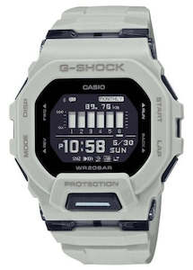 CASIO G-SHOCK DIGITAL G-SQUAD BLUETOOTH GREY RESIN BAND GBD200UU-9D