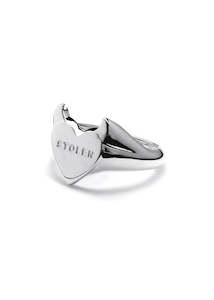 Stolen Girlfriends Club Sinister Heart Signet Ring Jwl4-24-98