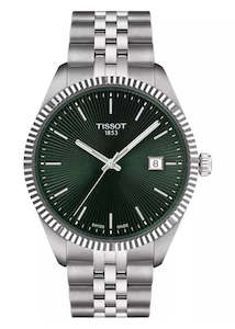 TISSOT SWISS BALLADE GREEN DIAL STAINLESS STEEL BRACELET T156-410-11-091-00