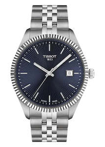 TISSOT SWISS BALLADE BLUE DIAL STAINLESS STEEL BRACELET T156-410-11-041-00