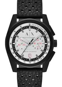 Armani Exchange Parker Chronograph Gray Dial Rubber Strap Ax2865